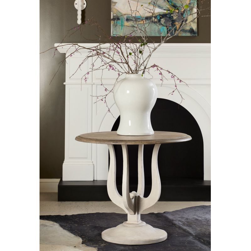 Pulaski - Two-Toned Entry Table with Harp-Shaped Base - P301664