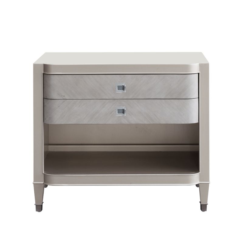 Pulaski - Zoey 2 Drawer Nightstand with Open Shelf and Wireless Charger - P344141