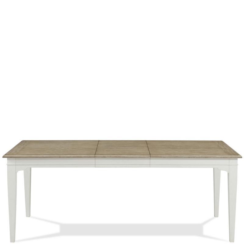 Riverside Furniture - Myra Rectangular Leg Dining Table in Natural/paperwhite - 59553_riverside