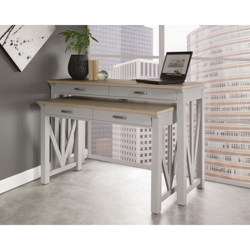 Riverside Furniture - Osborne Nesting Desk in Timeless Oak/gray Skies - 1213312133_riverside