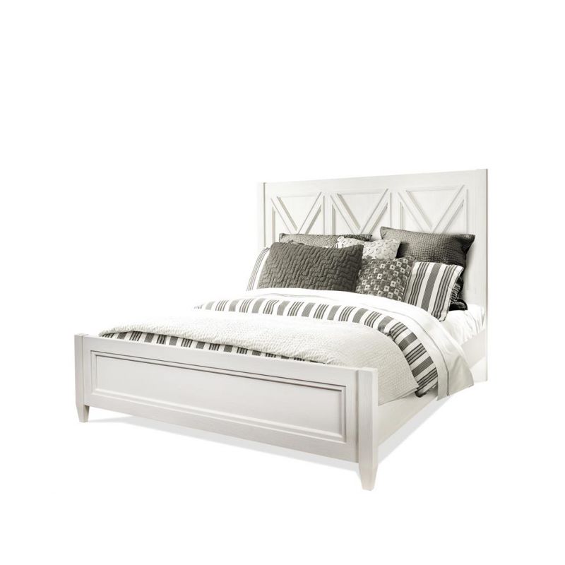 Riverside Furniture - Osborne Queen Panel Bed in Winter White - 12170_12171_12172