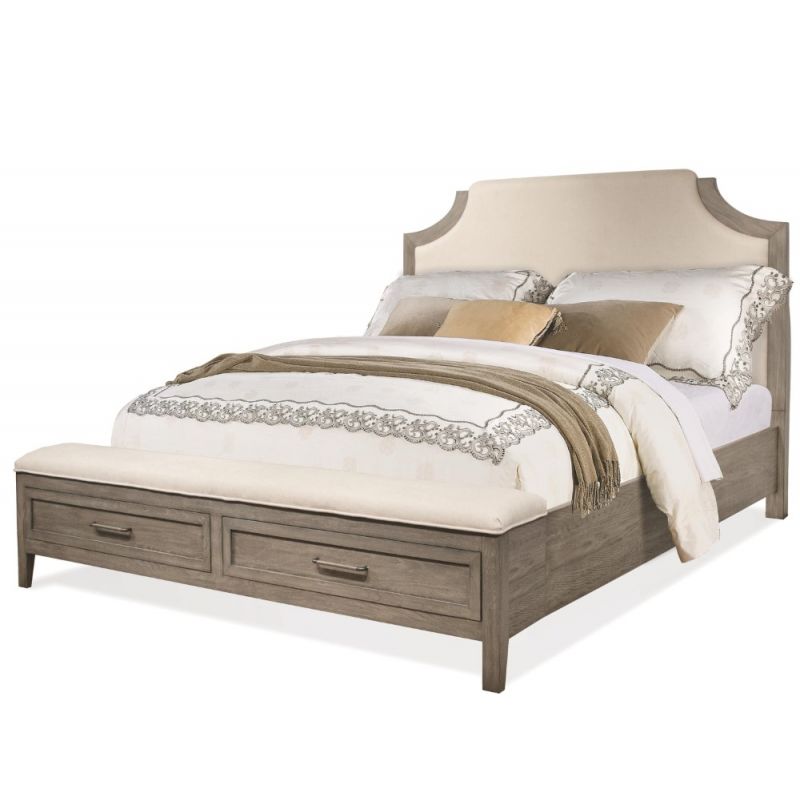 Riverside Furniture - Vogue Queen Upholstered Storage Bed