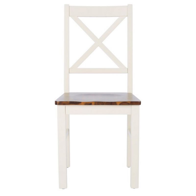 Safavieh - Akash Dining Chair - White - Natural  (Set of 2) - DCH9210A-SET2