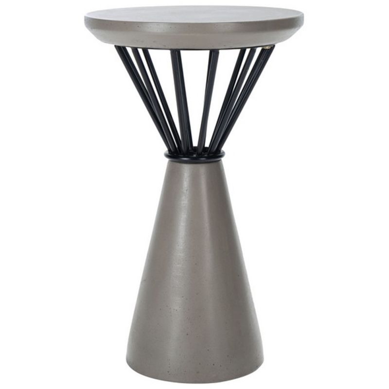 Safavieh - Akiko Concrete Accent Table - Dark Grey - VNN1028A