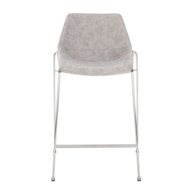 Safavieh - Alexis Midcentury Counterstool - Stone - Silver - BST3000A