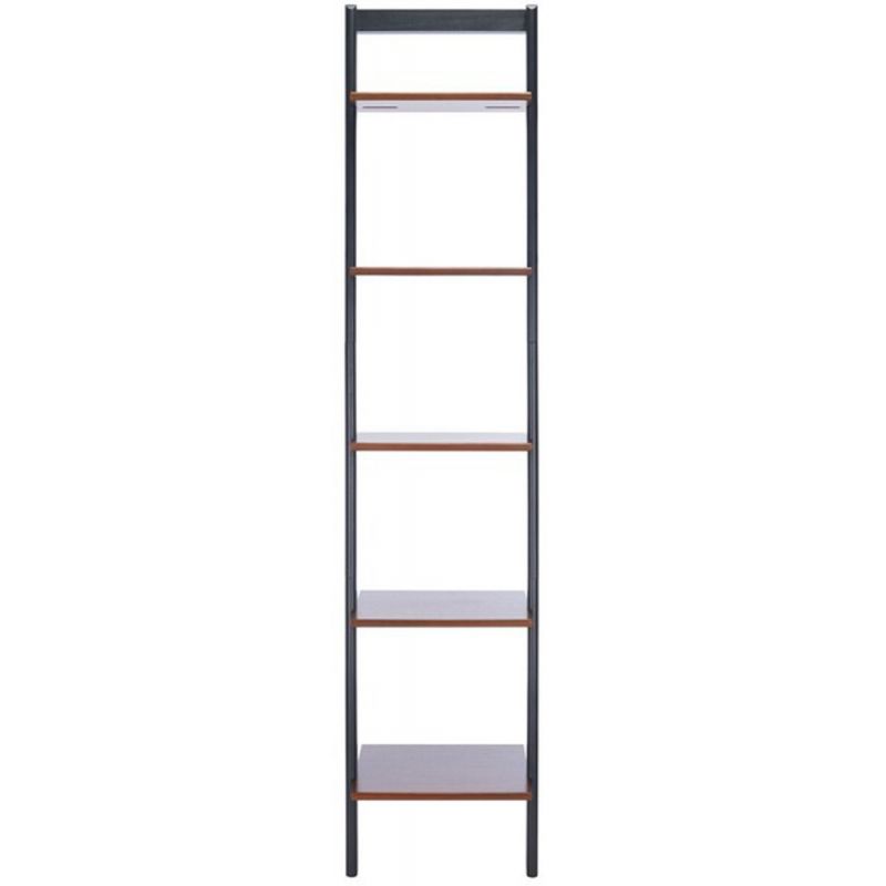 Safavieh - Allaire 5 Tier Leaning Etagere - Honey Brown - Charcoal - ETG9400A