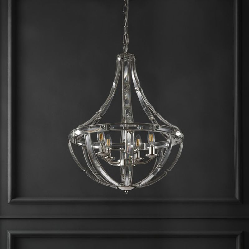 Safavieh - Couture - Amira Crystal Chandelier - Chrome - CTL1019A