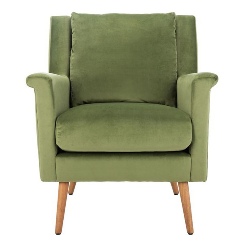 Safavieh - Astrid Mid Century Arm Chair - Olive - Natural - ACH4507B