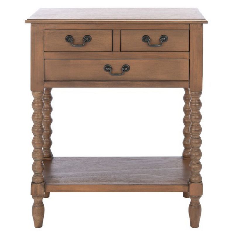 Safavieh - Athena 3 Drawer Console Table - Brown - CNS5703C