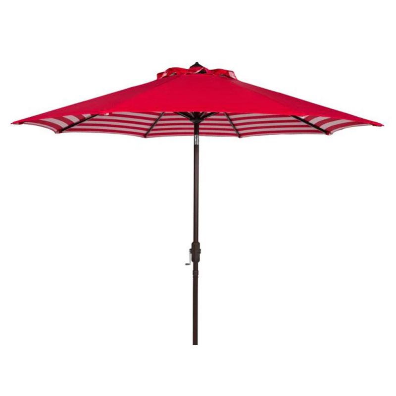 Safavieh - Athens 11Ft Crank Umbrella - Red - PAT8107F