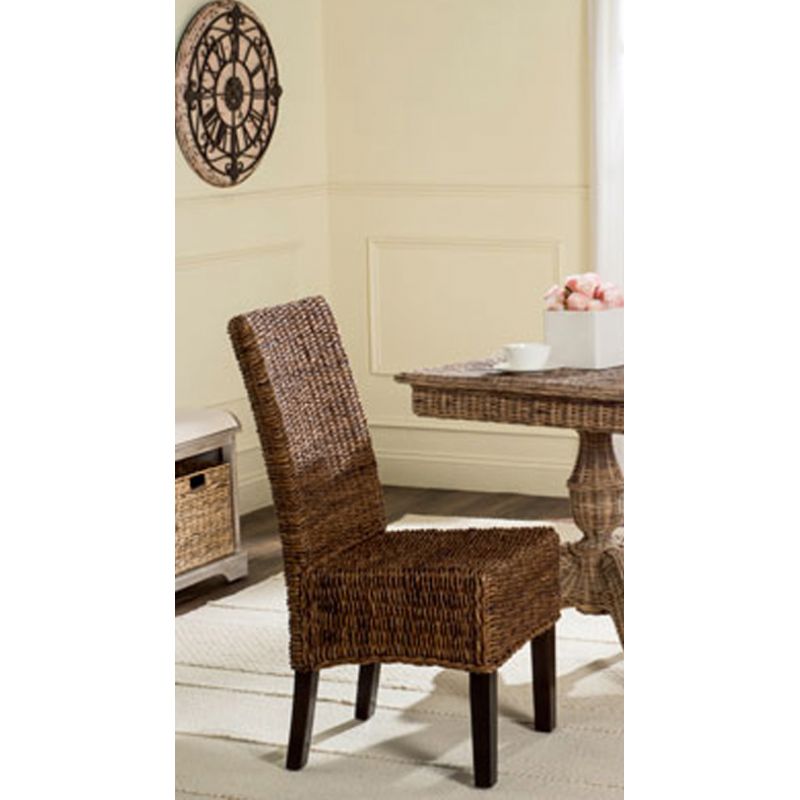 Safavieh - Avita Dining Chair - Brown  (Set of 2) - SEA8012B-SET2