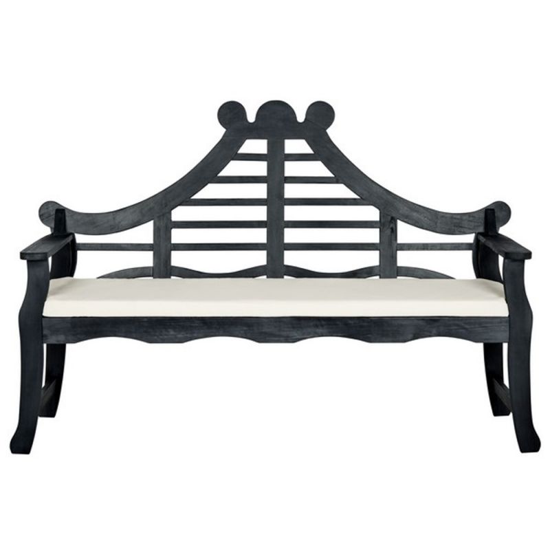 Safavieh - Azusa Bench - Dark Slate Gray - Beige - PAT6741K