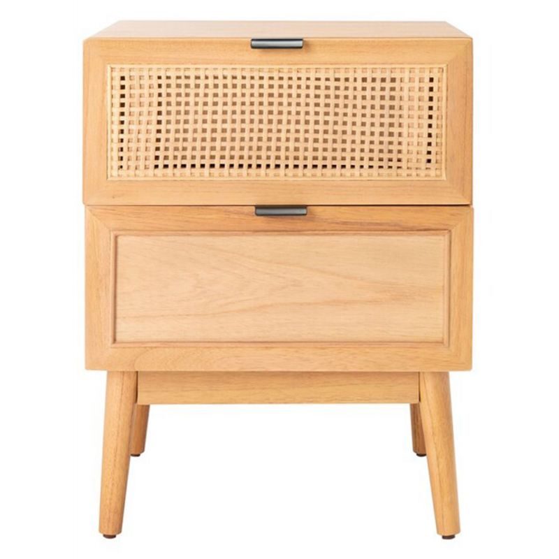 Safavieh - Baisley 2Drw Rattan Night Stand - Natural - NST5003A