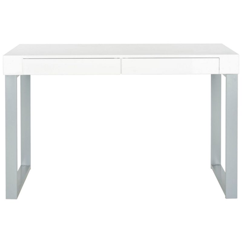 Safavieh - Barton Desk - White - Grey - FOX2206A