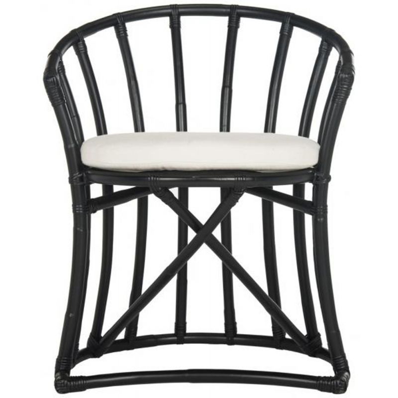Safavieh - Bates Accent Chair - White - Black - WIK6500A