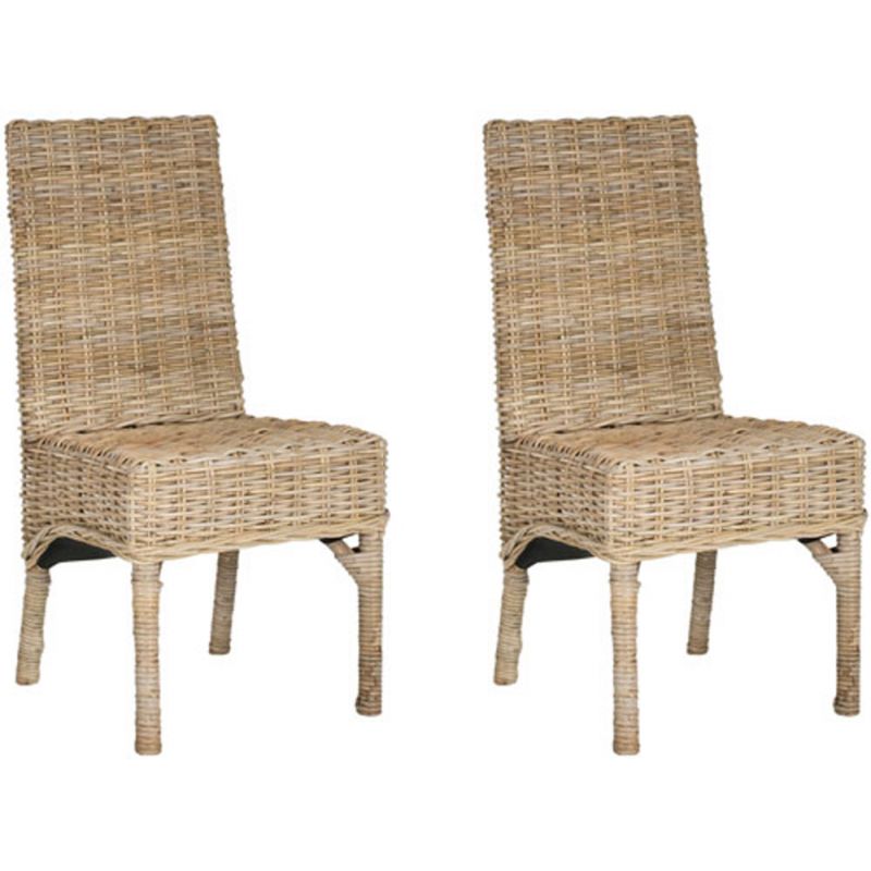 Safavieh - Beacon Side Chair - Natural Unfinished  (Set of 2) - FOX6519A-SET2