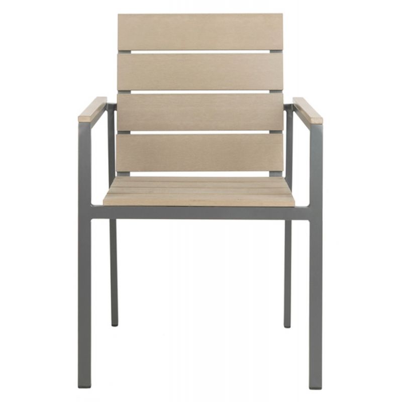 Safavieh - Beldan Stackable Chair - Taupe  (Set of 2) - PAT4033A-SET2