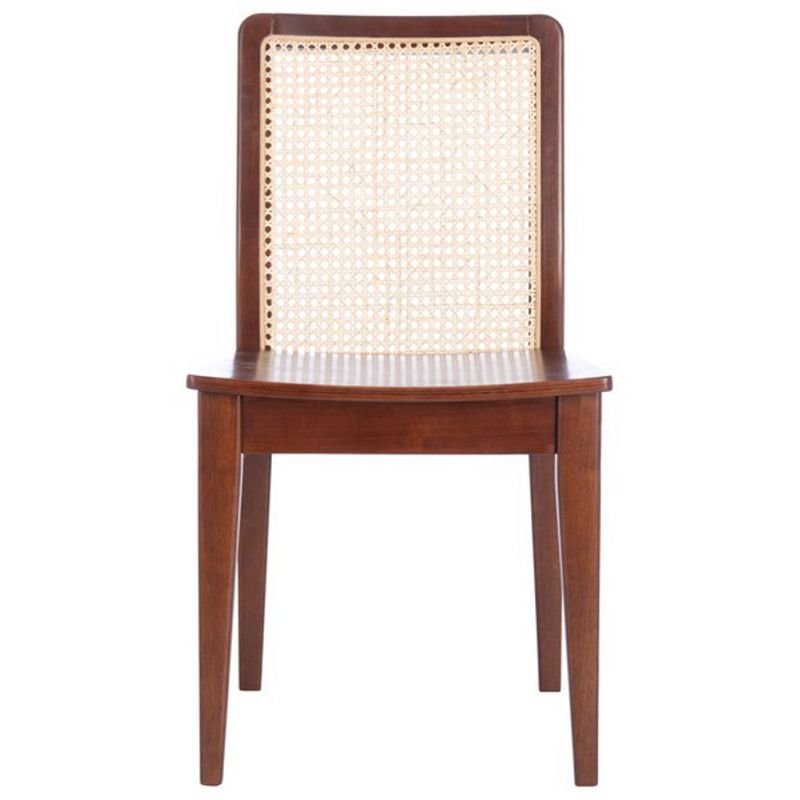 Safavieh - Benicio Rattan Dining Chair - Dark Brown - Natural  (Set of 2) - DCH1005A-SET2