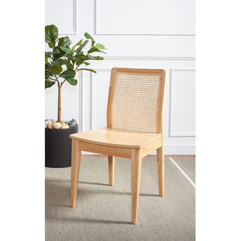 Safavieh - Benicio Rattan Dining Chair - Natural  (Set of 2) - DCH1005D-SET2