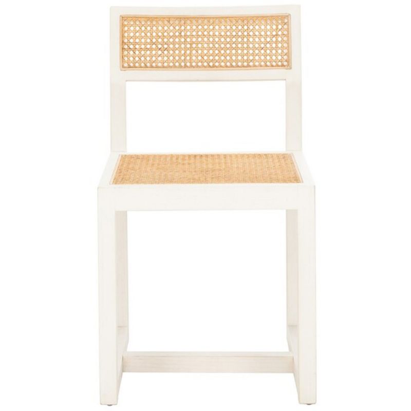 Safavieh - Bernice Cane Dining Chair - White - Natural - DCH9502A