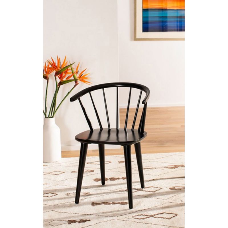 Safavieh - Blanchard Side Chair - Black  (Set of 2) - AMH8512A-SET2