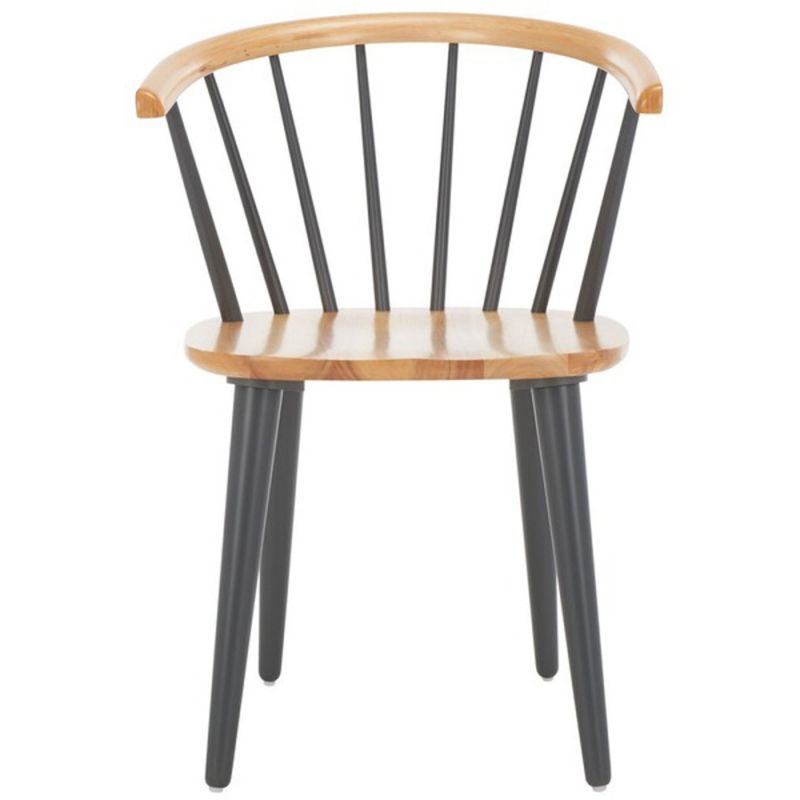 Safavieh - Blanchard Side Chair - Natural - Dark Grey  (Set of 2) - AMH8512E-SET2