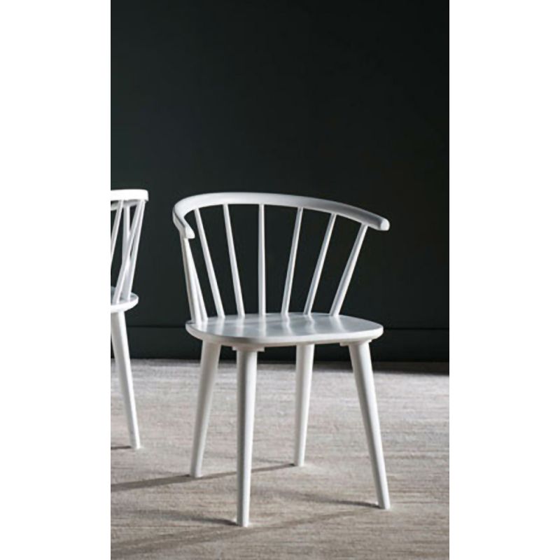 Safavieh - Blanchard Side Chair - White  (Set of 2) - AMH8512B-SET2