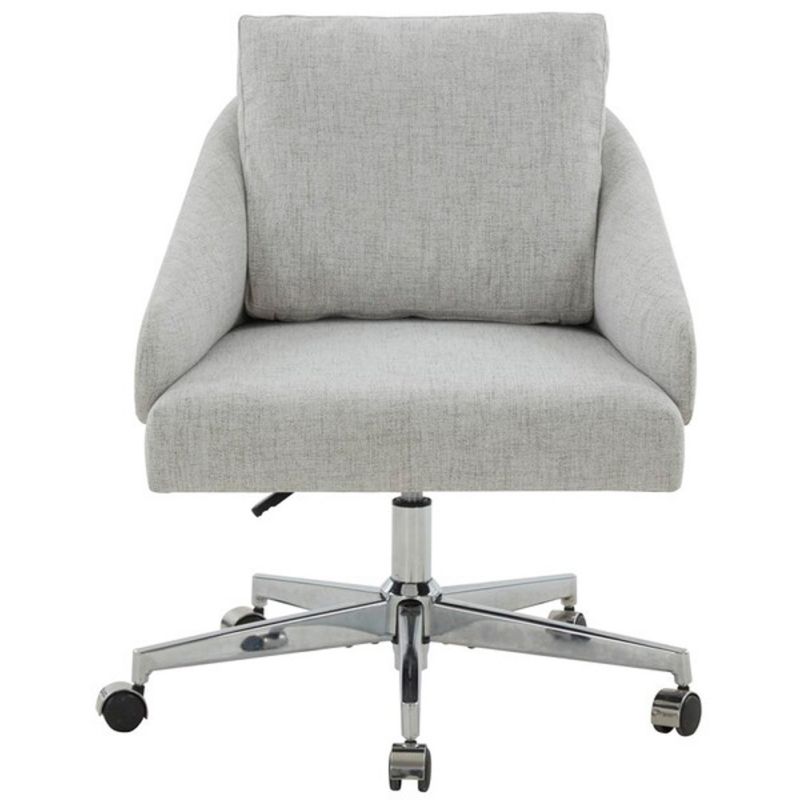 Safavieh - Couture - Blayke Adjustable Desk Chair - Light Grey - Silver - SFV5057A