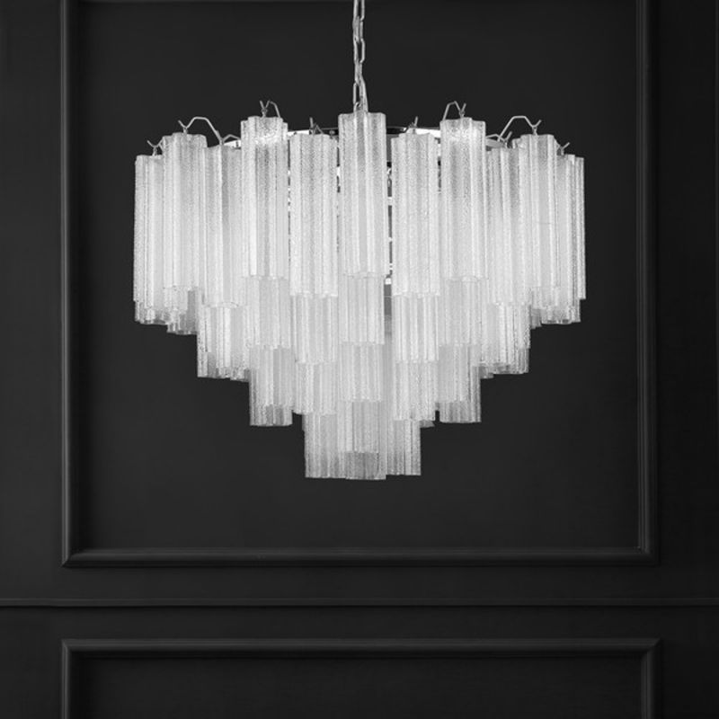Safavieh - Couture - Breanna Glass Chandelier - Chrome - Clear - CTL1057A