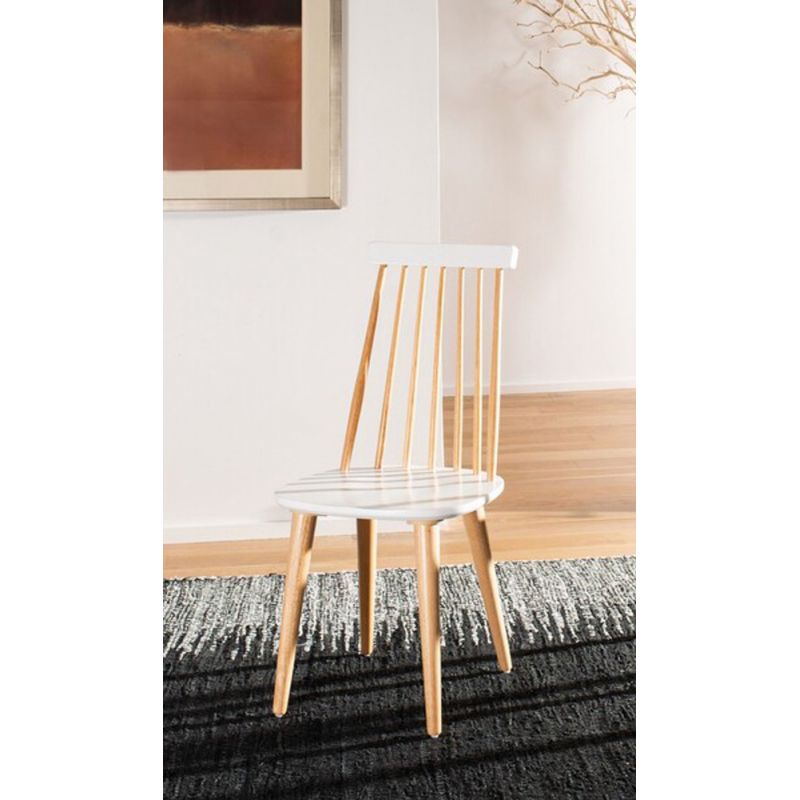 Safavieh - Burris Side Chair - Natural - White  (Set of 2) - AMH8511E-SET2