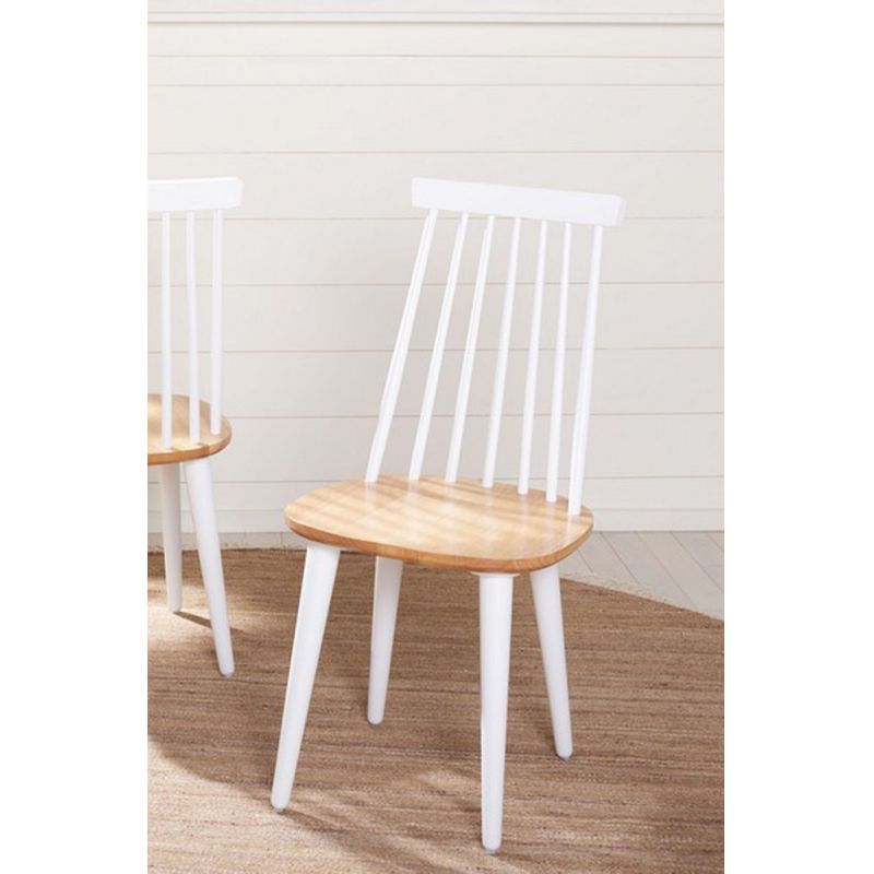Safavieh - Burris Side Chair - White - Natural  (Set of 2) - AMH8511F-SET2