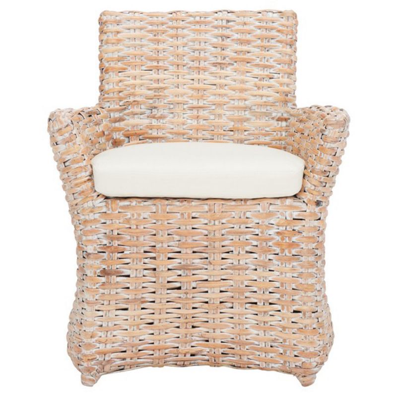 Safavieh - Cabana Arm Chair - White - White Washed - FOX6500C