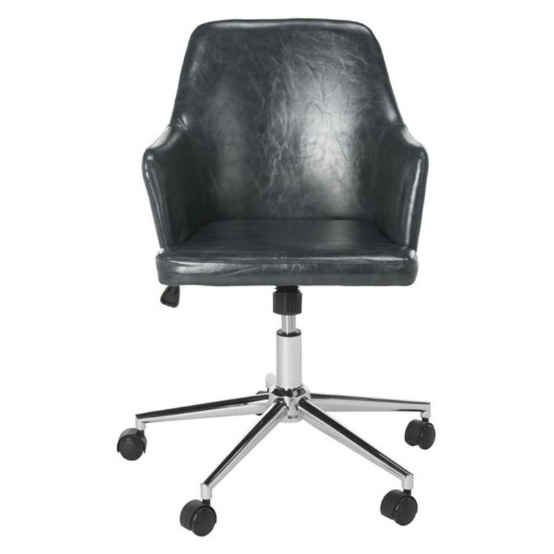 Safavieh - Cadence Swivel Office Chair - Dark Grey - Chrome - OCH7500C