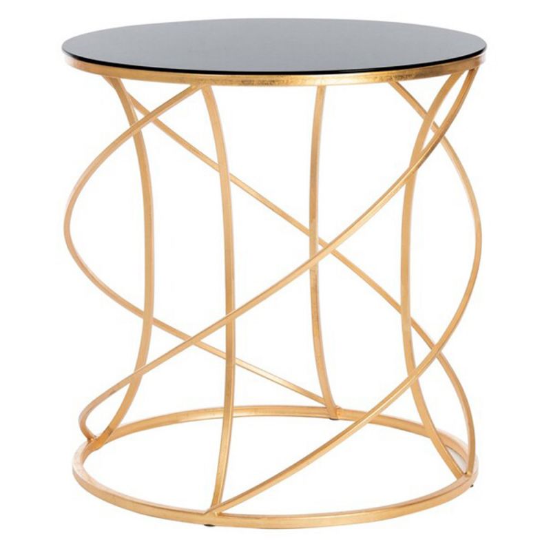 Safavieh - Cagney Accent Table - Gold - Black - FOX2535B