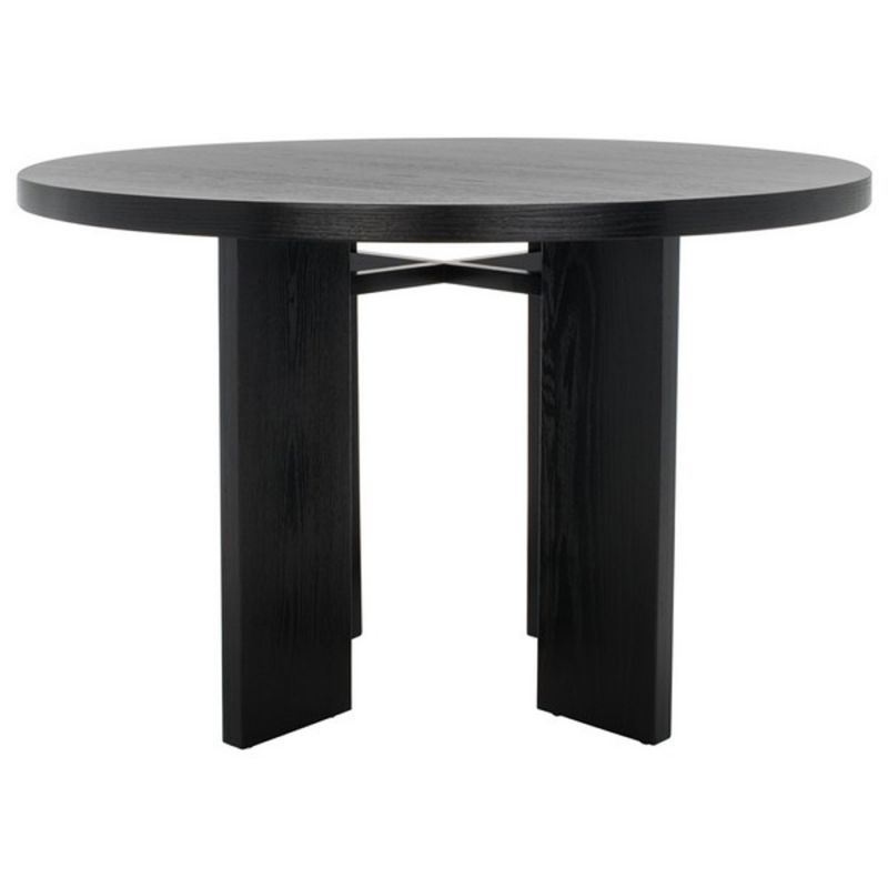 Safavieh - Couture - Calamaria Round Wood Dining Table Table - Black - SFV2135B