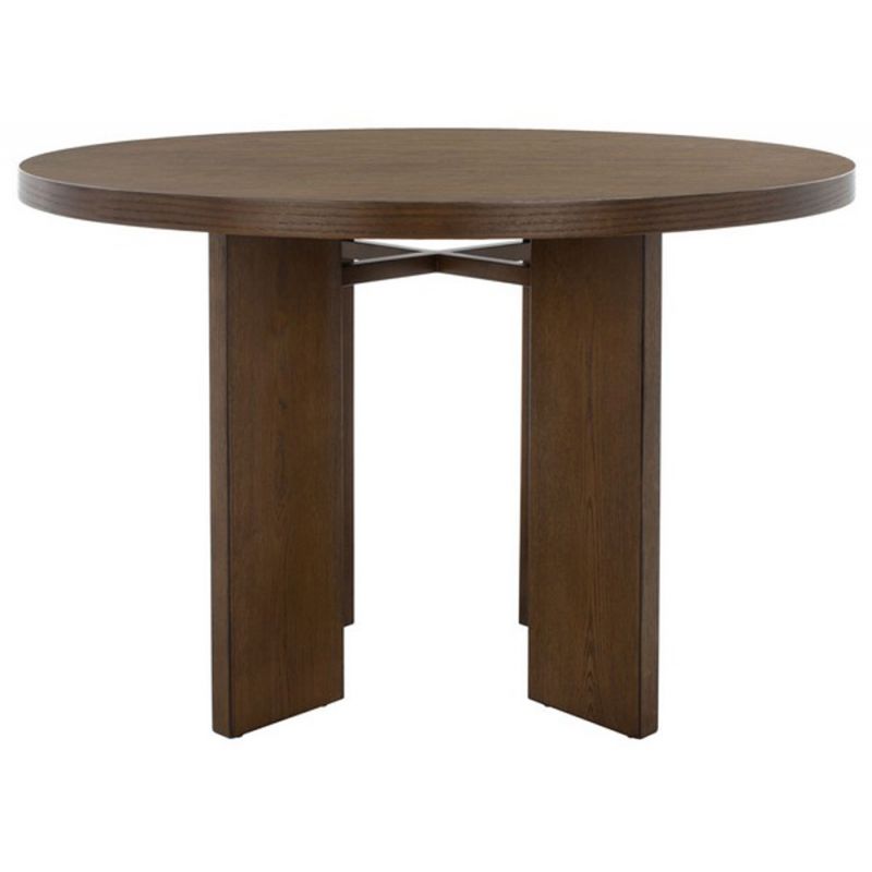 Safavieh - Couture - Calamaria Round Wood Dining Table Table - Medium Oak - SFV2135C