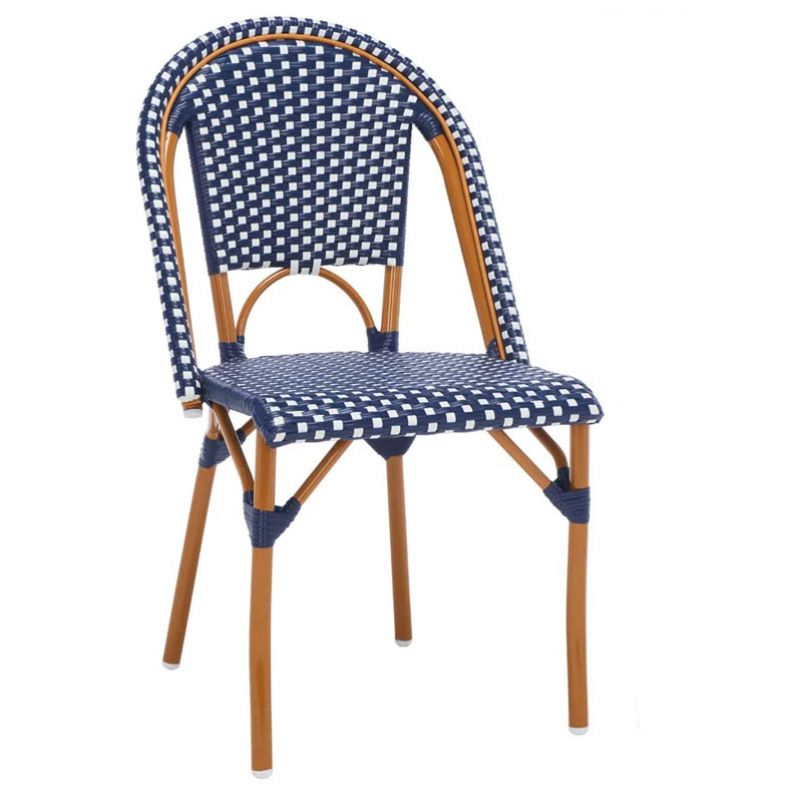 Safavieh - California Side Chair - Navy - White  (Set of 2) - PAT7530E-SET2