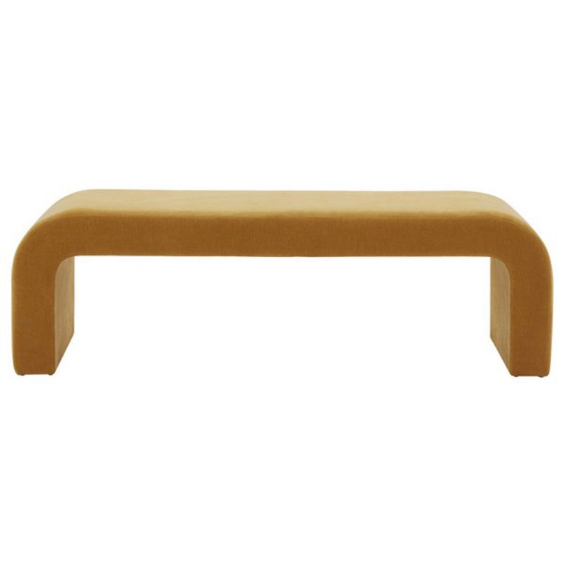 Safavieh - Couture - Caralynn Upholstered Bench - Butterscotch - SFV5027F