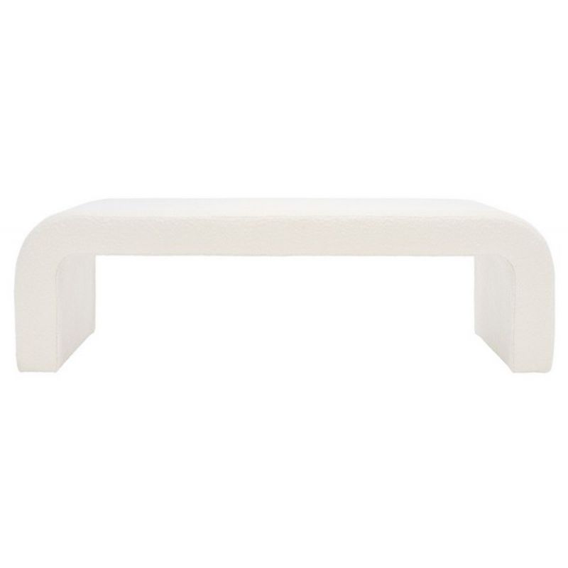 Safavieh - Couture - Caralynn Upholstered Bench - Ivory - SFV5027A