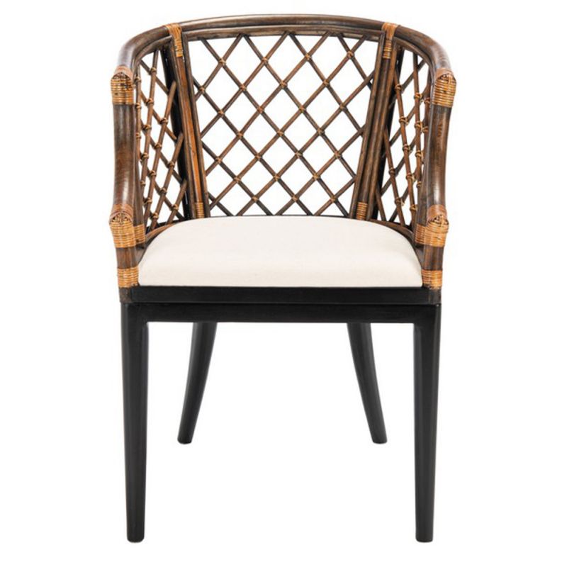 Safavieh - Carlotta Arm Chair - Brown - Black - SEA4013C