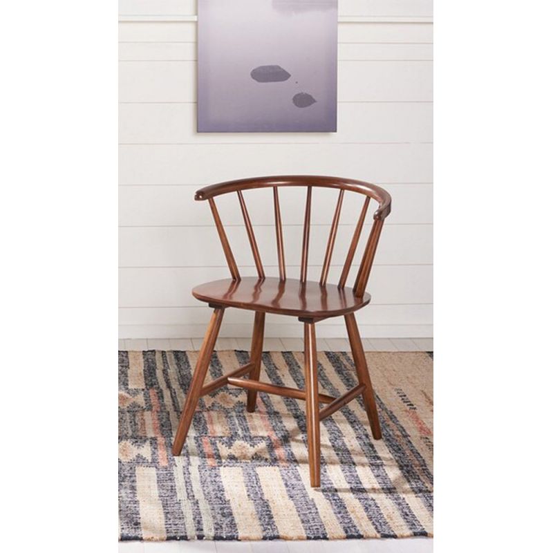 Safavieh - Ceres Dining Chair - Walnut  (Set of 2) - DCH1402A-SET2