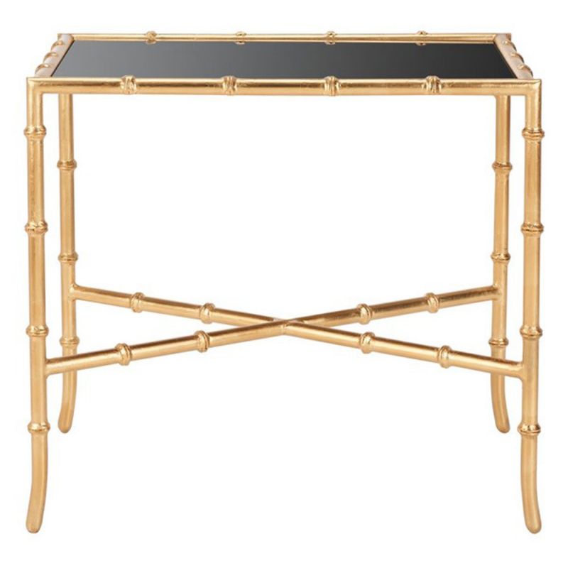 Safavieh - Chandler Accent Table - Gold - Glass - FOX2513A