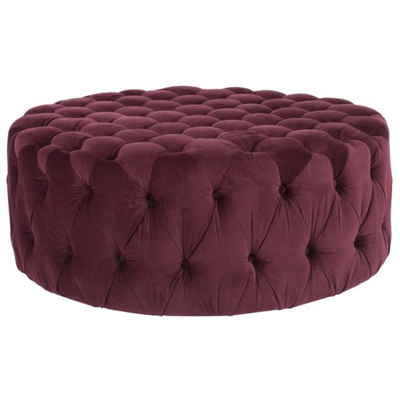 Safavieh - Charlene Ottoman - Bordeaux - MCR4638B