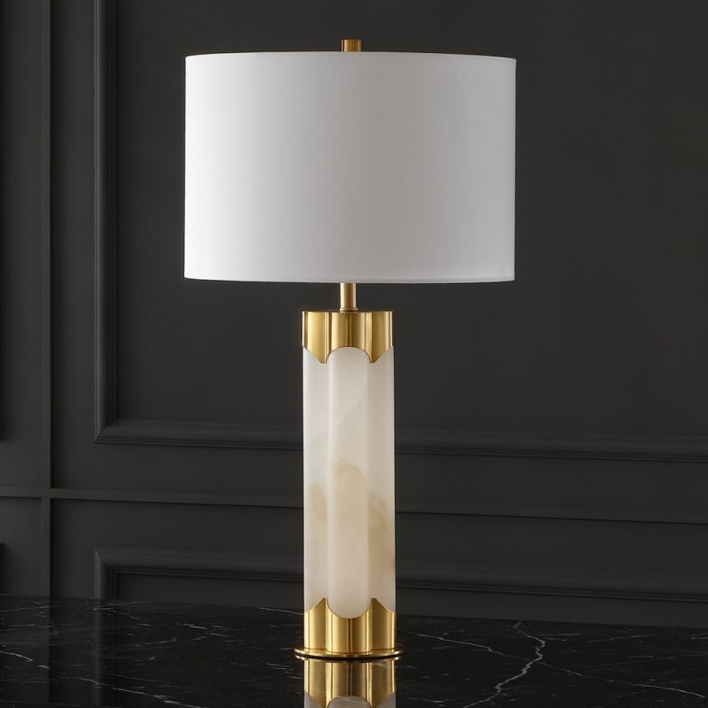 Safavieh - Couture - Chavez Alabaster Table Lamp - White - Gold - CTL1038A