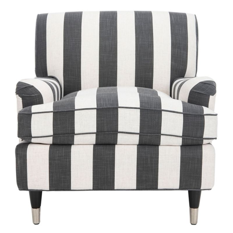 Safavieh - Chloe Club Chair - Black - White - MCR4571H