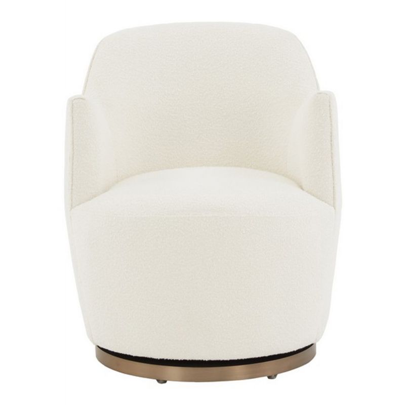 Safavieh - Couture - Christian Swivel Accent Chair - Ivory - SFV4797A