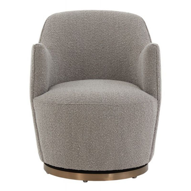 Safavieh - Couture - Christian Swivel Accent Chair - Light Grey - SFV4797B