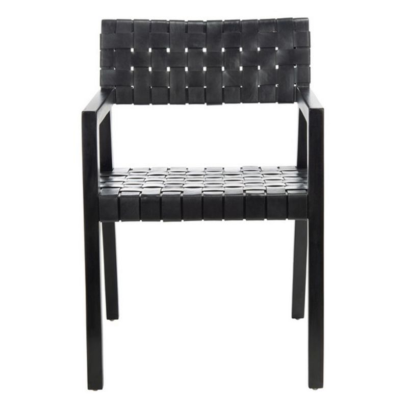 Safavieh - Cire Leather Dining Chair - Black - DCH4004A