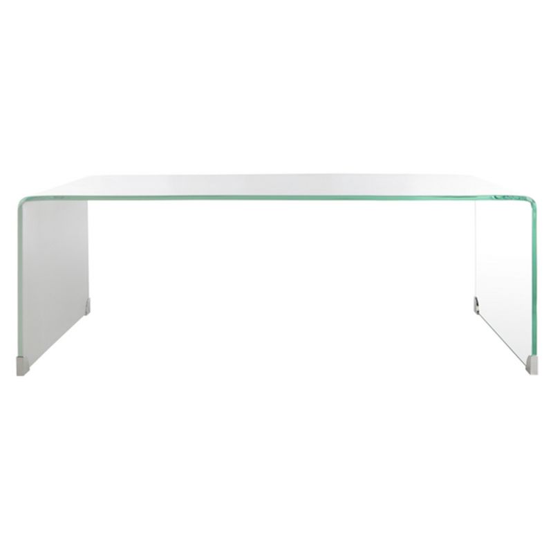Safavieh - Crysta Ombre Glass Coffee Table - Clear - White - COF7300B