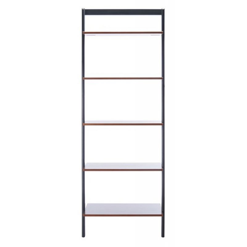 Safavieh - Cullyn 5 Tier Leaning Etagere - Honey Brown - Charcoal - ETG9401A